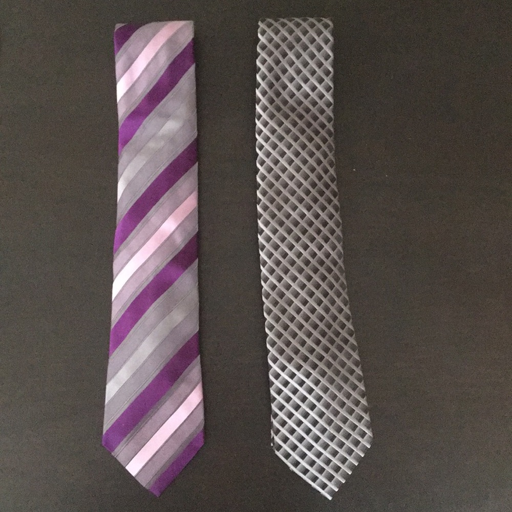 Kenneth Cole Tie bundle, one NWOT and one EUC